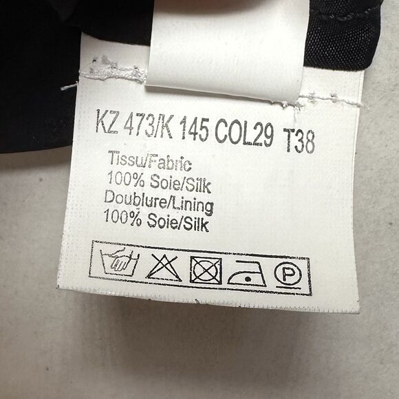 Vintage Zapa Asymmetrical Midi Skirt Black/White Polka Dots Women’s Size 8 Fairy - Picture 8 of 8